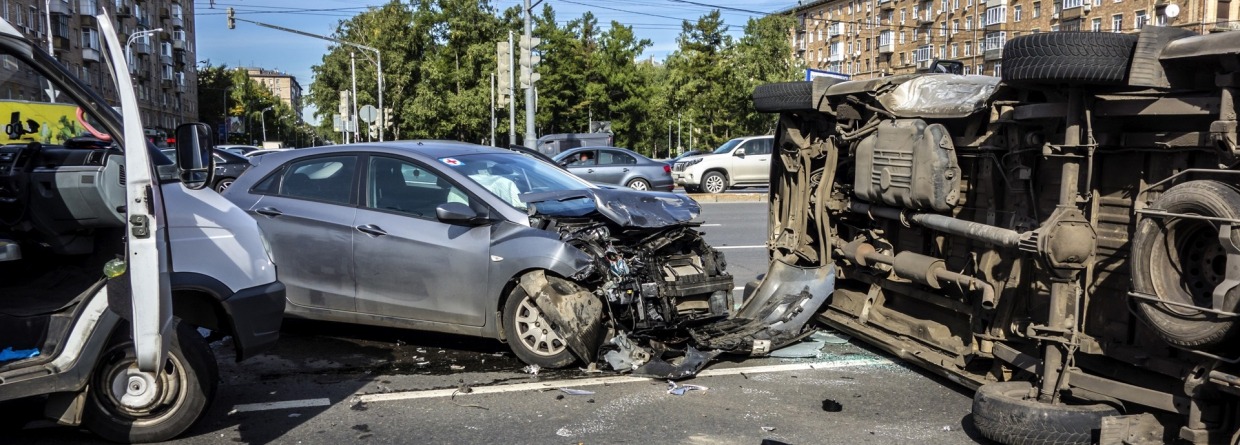 Ongeval met meerdere auto's