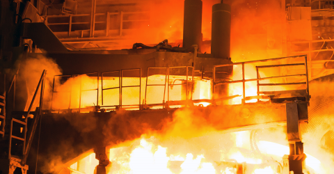 Explosie en brand in een bedrijf